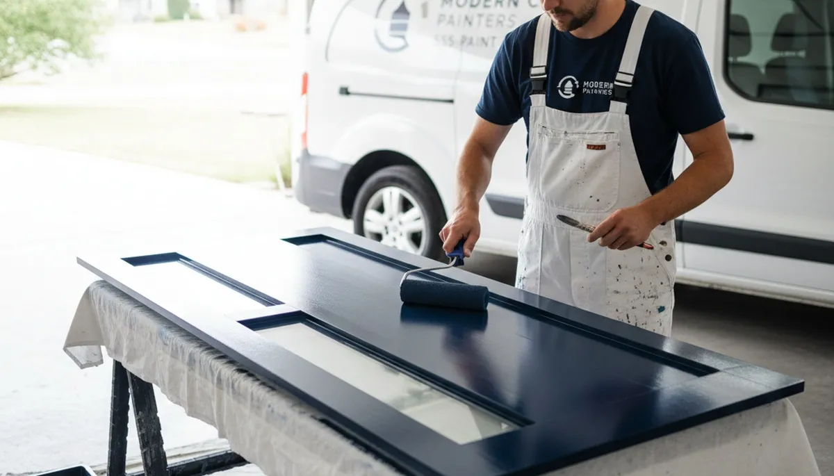 Professional door painting and refinishing in Concord, MA for durable, weather-ready home entrances