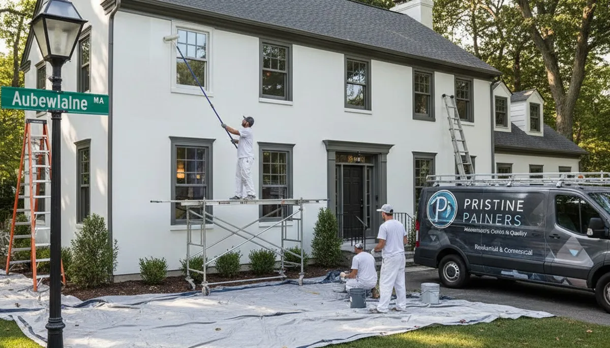 Professional house painting services in Concord MA by paintingconcordma.com exterior painters