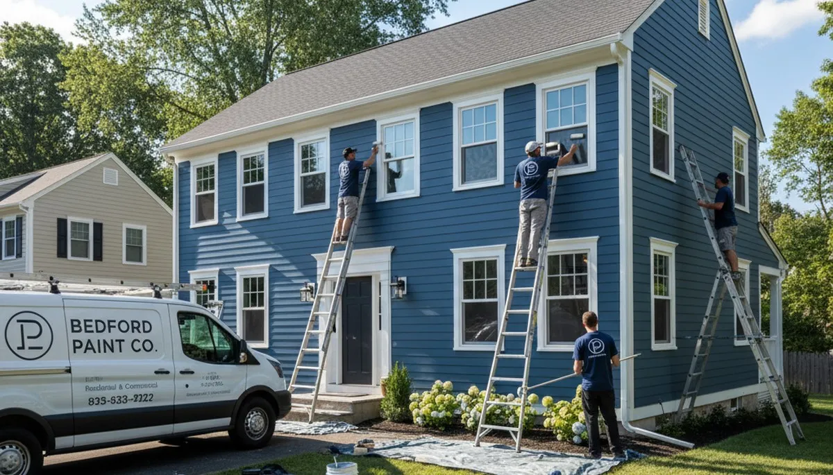 Professional house painters in Concord MA providing expert residential exterior painting services